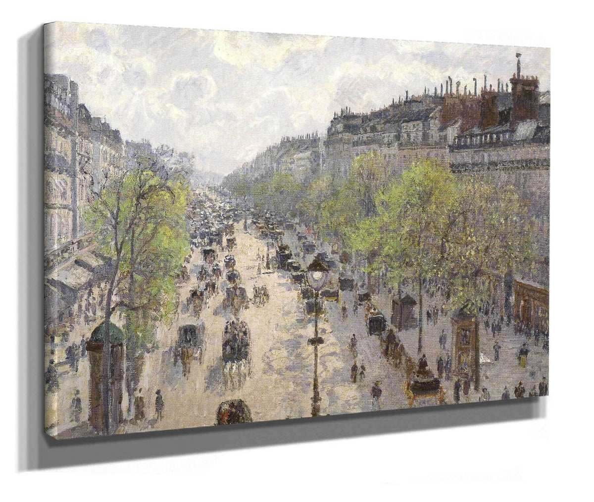 Bords De Loise A Pontoise Banks Of The Oise At Pontoise by Camille Pissarro