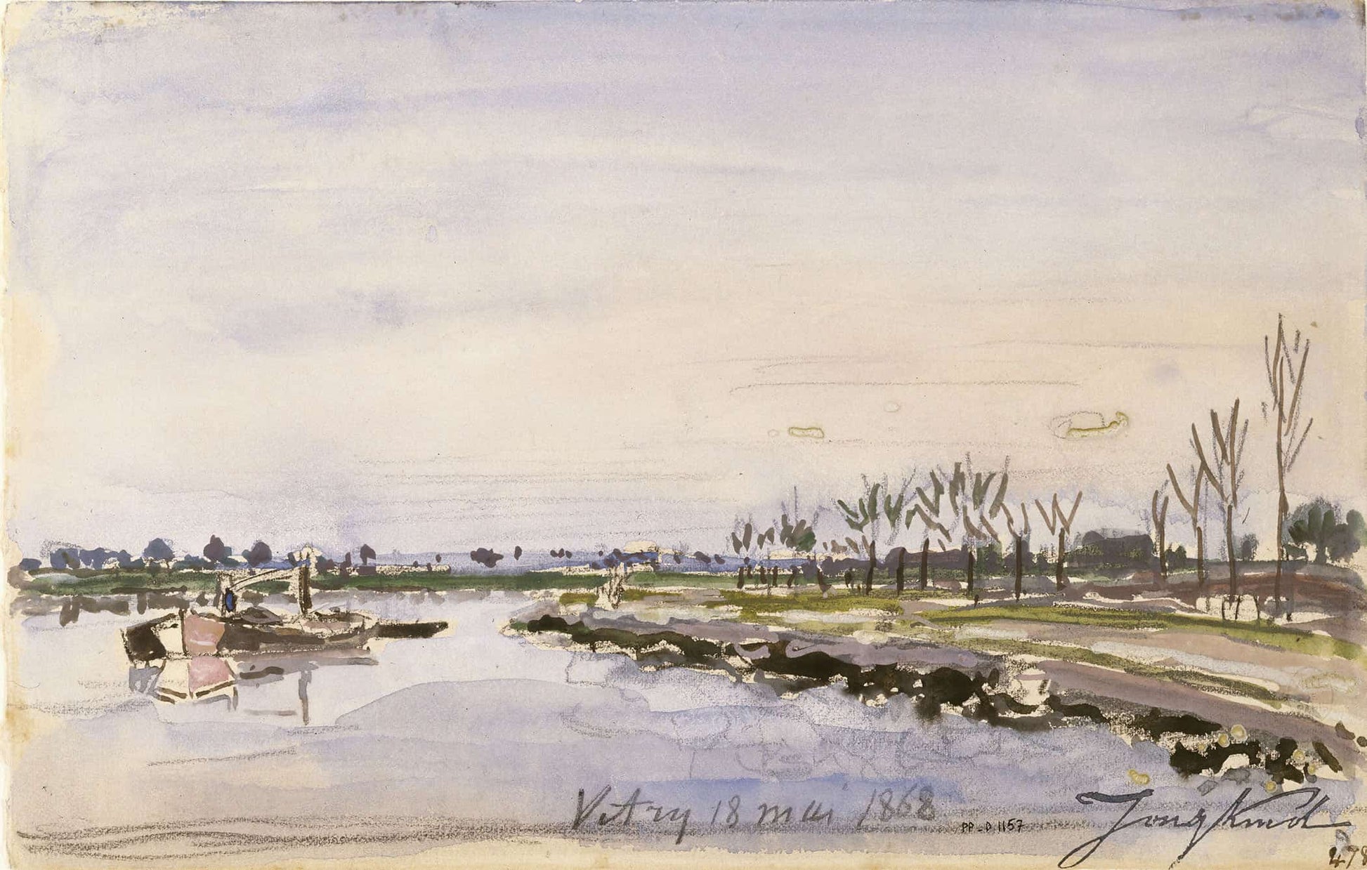 Bords De Riviere by Johan Barthold Jongkind