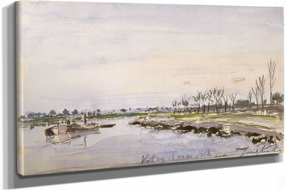 Bords De Riviere by Johan Barthold Jongkind