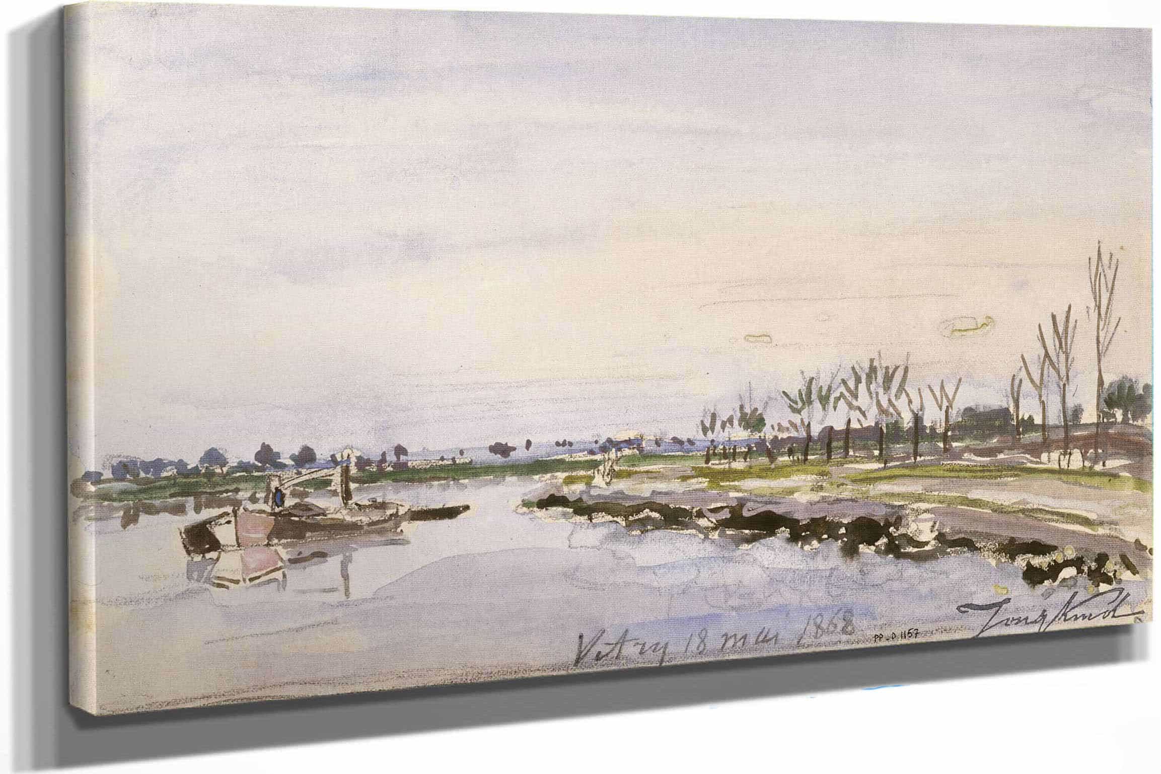 Bords De Riviere by Johan Barthold Jongkind