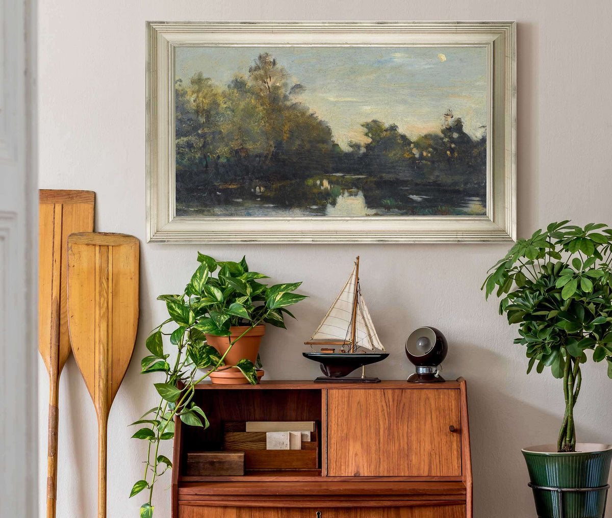 Bords De Riviere Pres De Corbigny by Charles Francois Daubigny