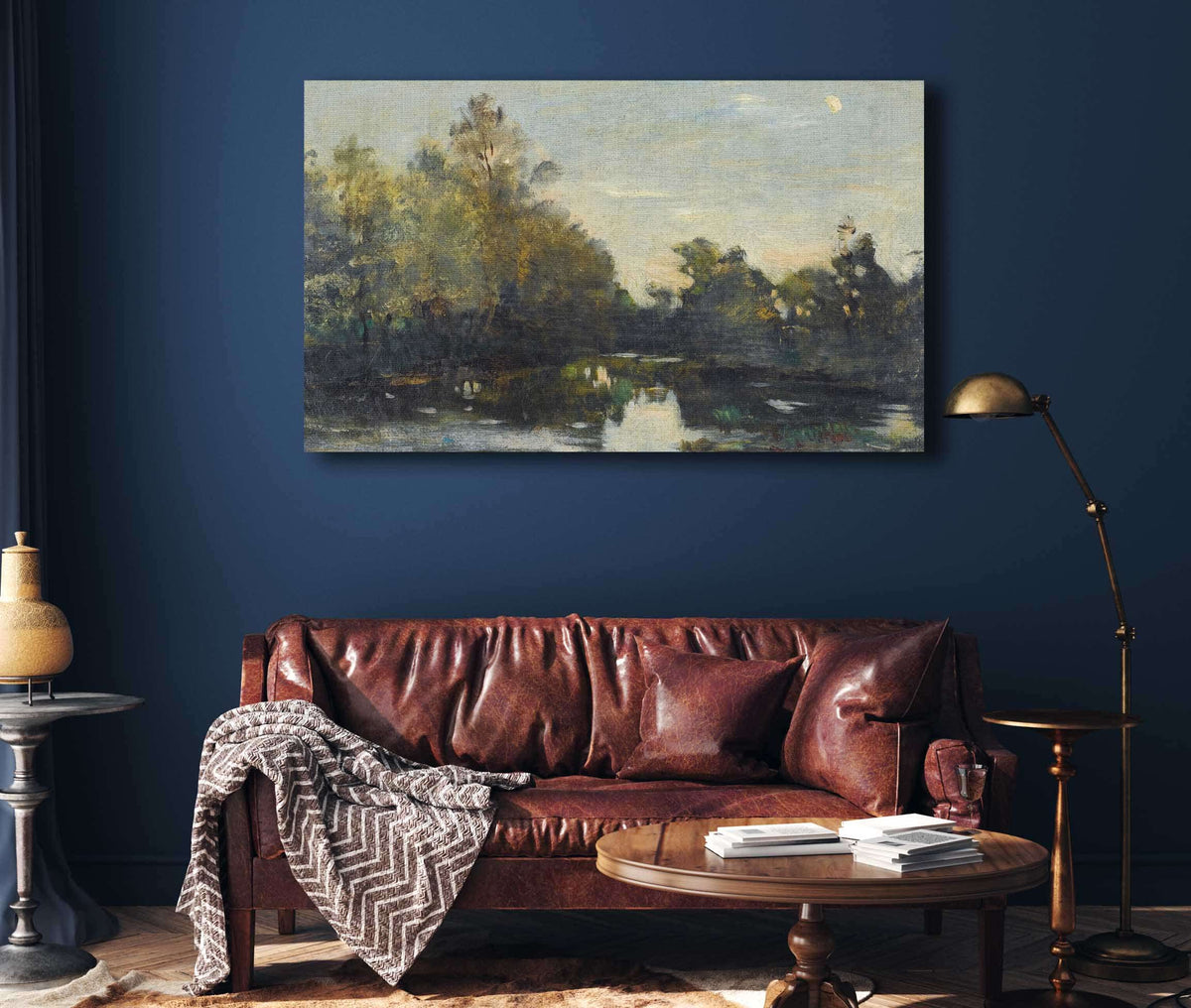 Bords De Riviere Pres De Corbigny by Charles Francois Daubigny