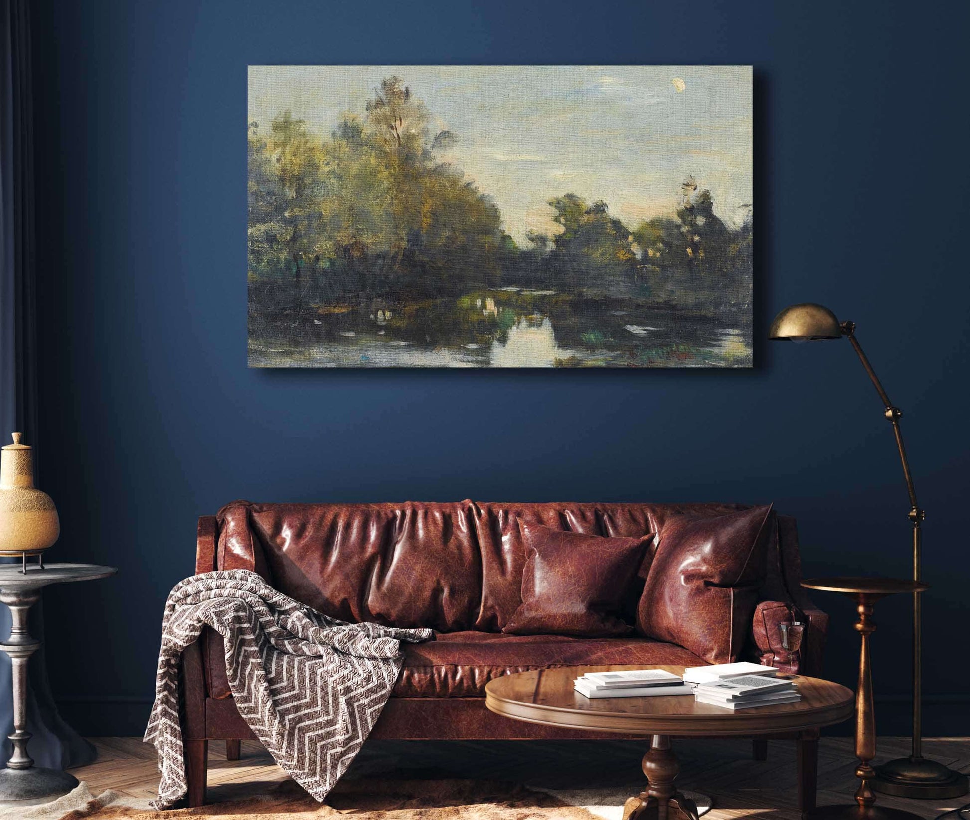 Bords De Riviere Pres De Corbigny by Charles Francois Daubigny