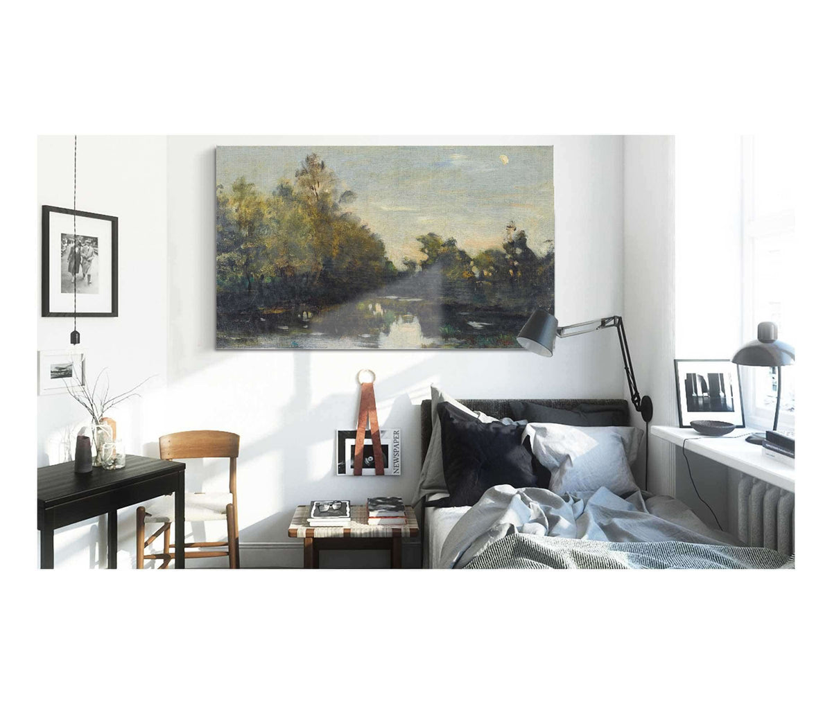 Bords De Riviere Pres De Corbigny by Charles Francois Daubigny