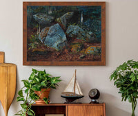 Boulders In Storsforth Wood by John Atkinson Grimshaw