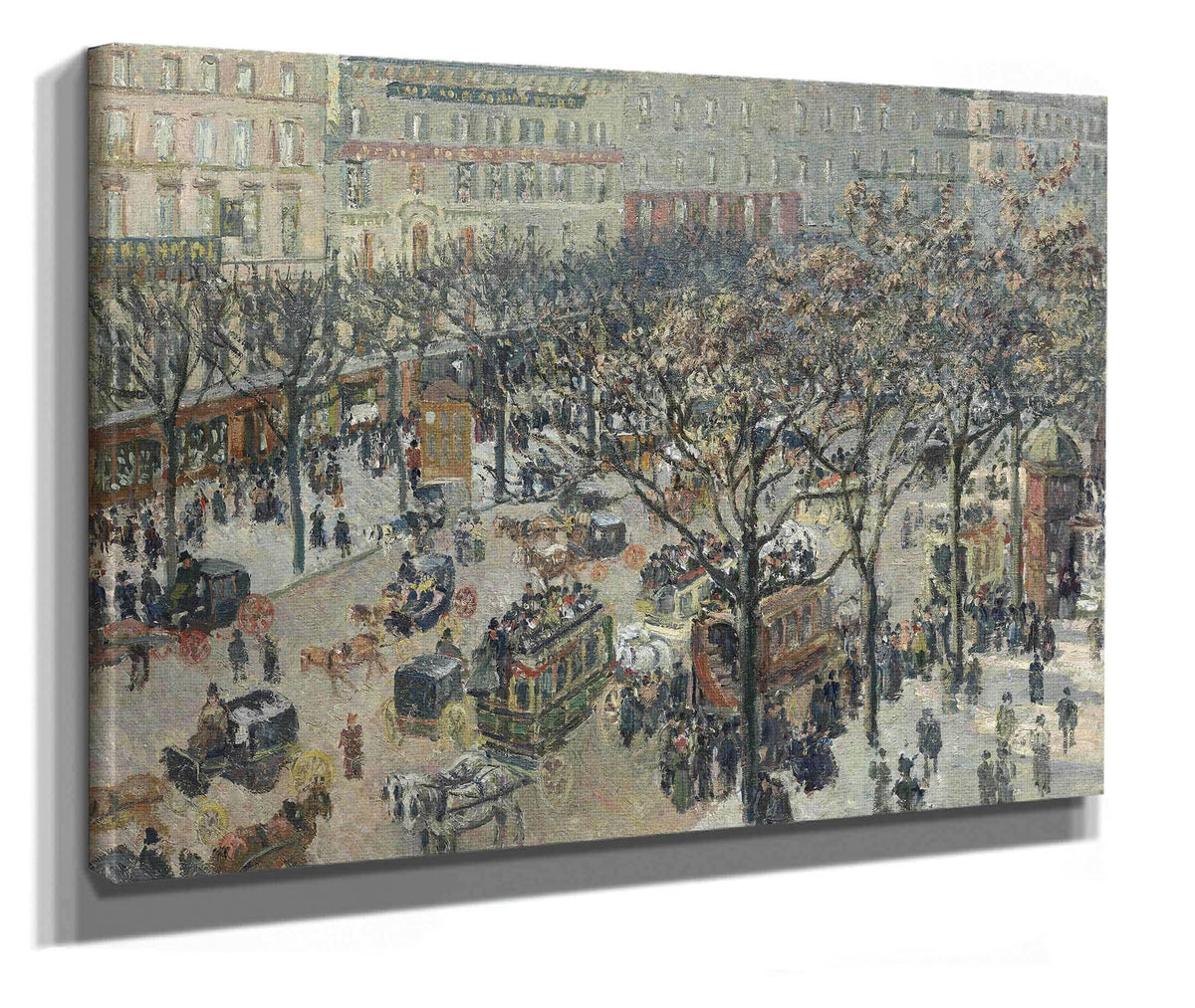 Boulevard Des Italiensmorning by Camille Pissarro