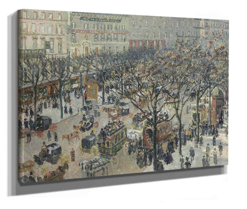 Boulevard Des Italiensmorning by Camille Pissarro