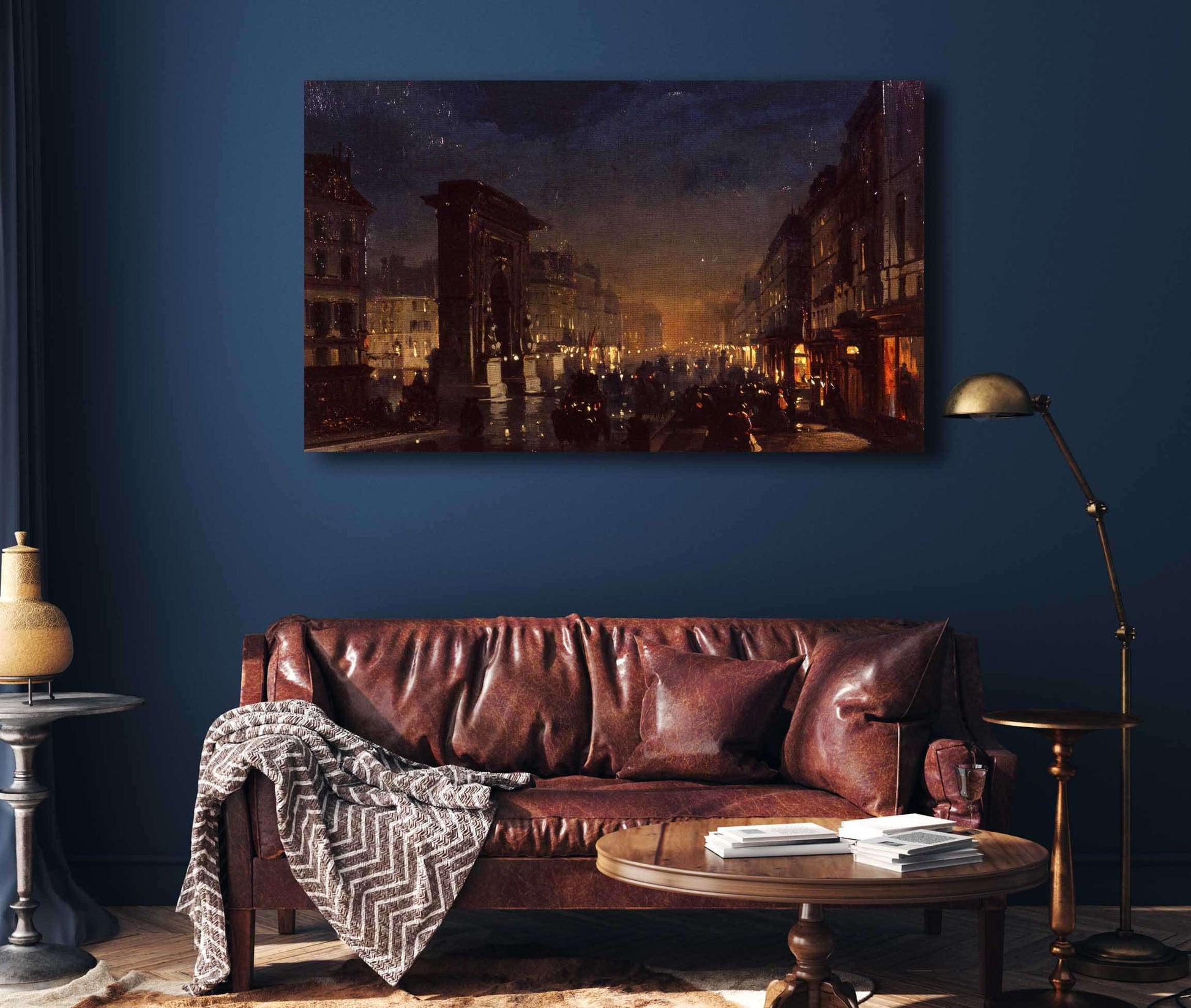 Boulevard Et Porte Saint Denis Olio Su Cartoncino Intelato by Ippolito Caffi