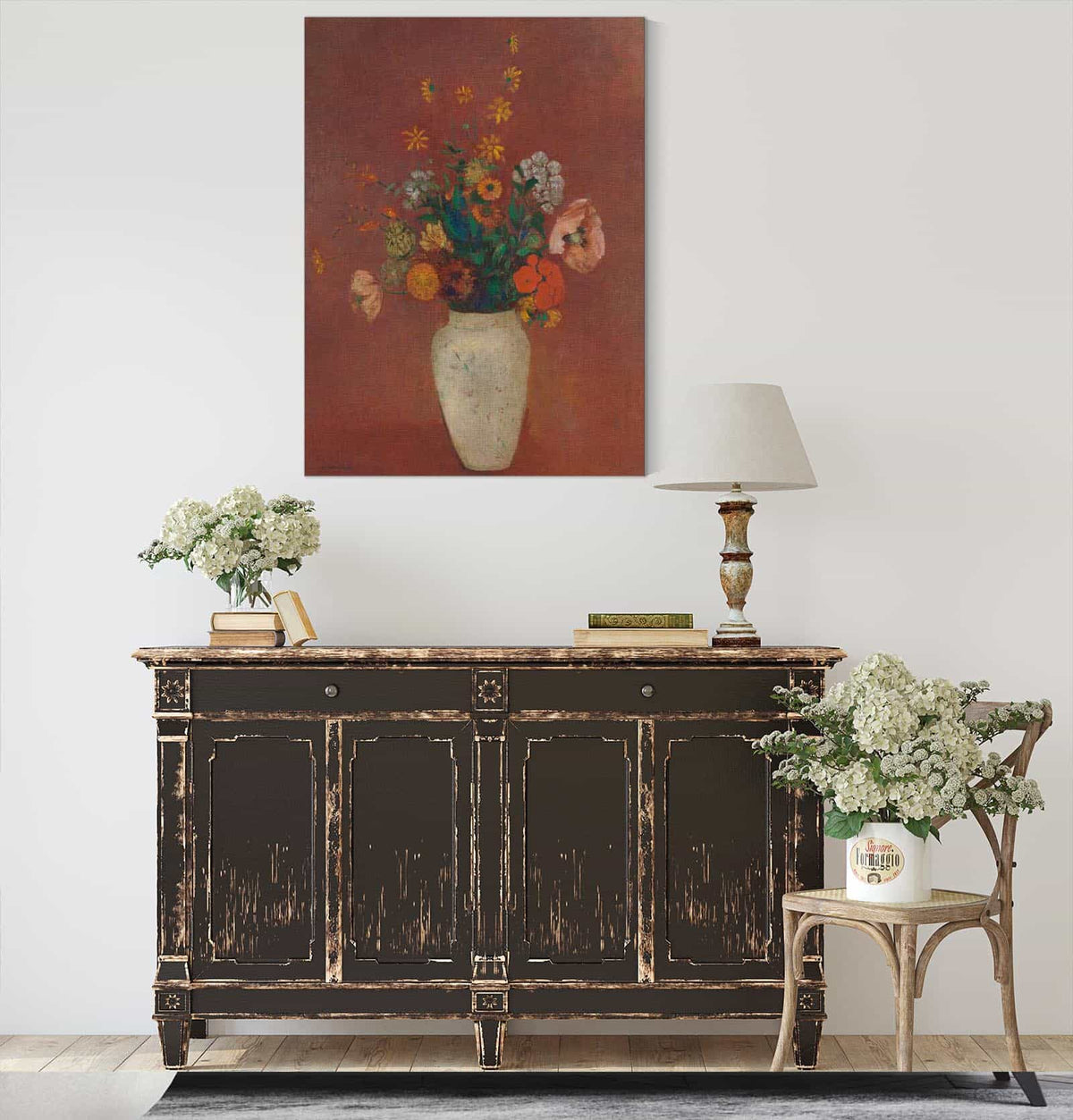 Bouquet In A Chinese Vase   by Odilon Redon