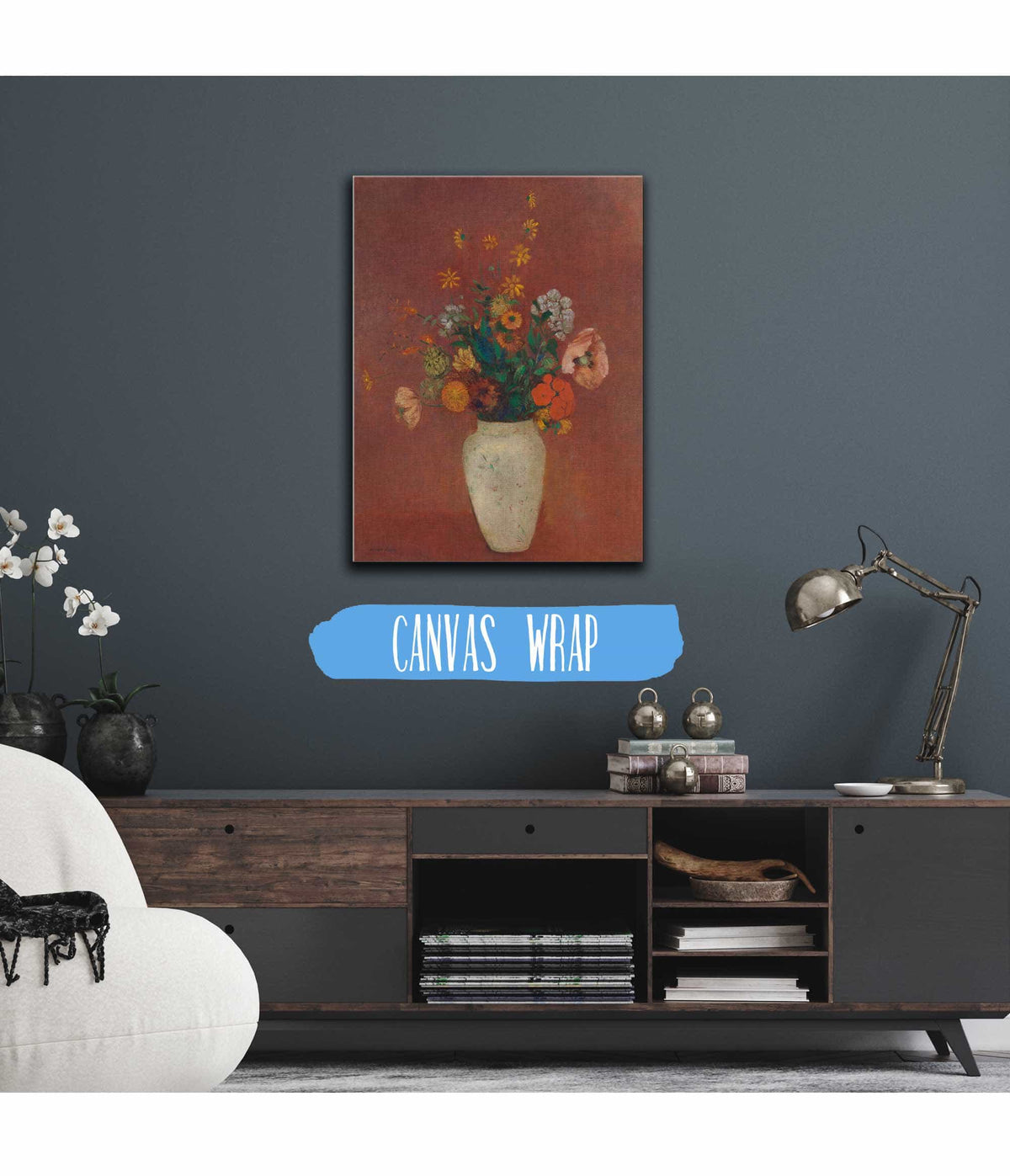 Bouquet In A Chinese Vase   by Odilon Redon