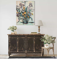 Bouquet Iris Arum Tulipes Dans Un Vase Dandre Metthey by Paul Signac