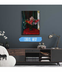 Bouquet On Red Tablecloth by William James Glackens