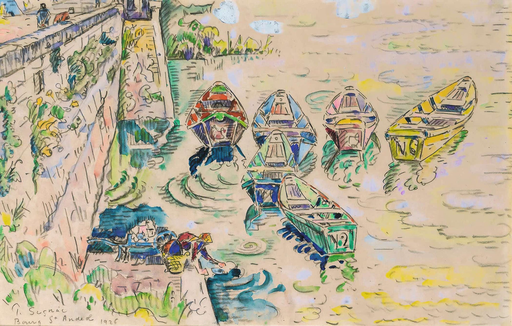 Bourg Saint Andeo by Paul Signac