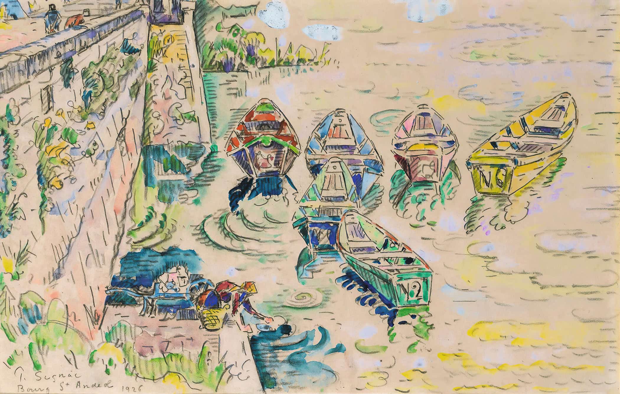 Bourg Saint Andeo by Paul Signac