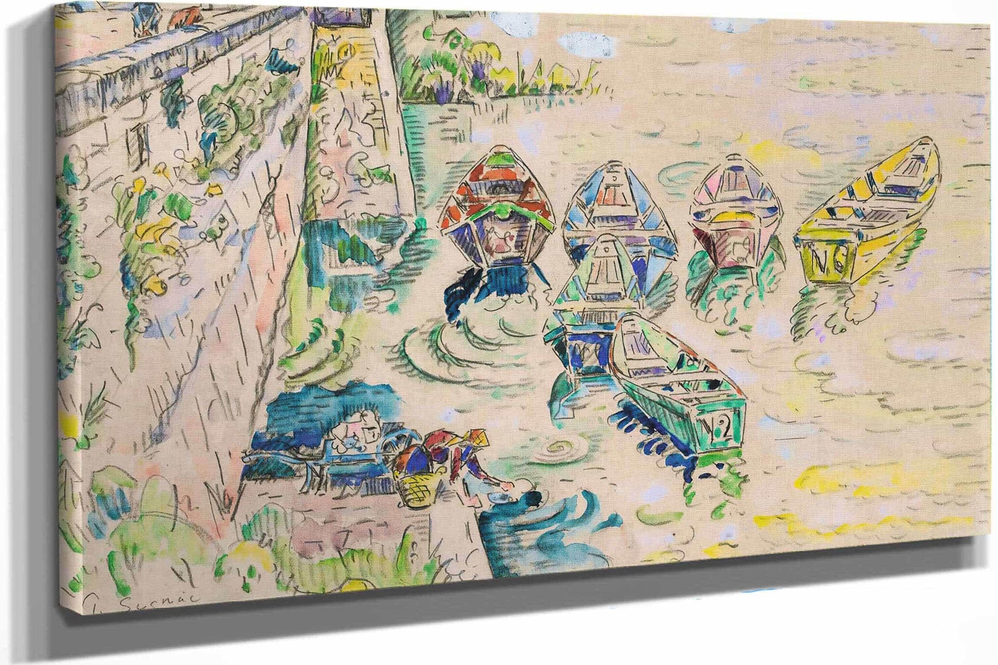 Bourg Saint Andeo by Paul Signac