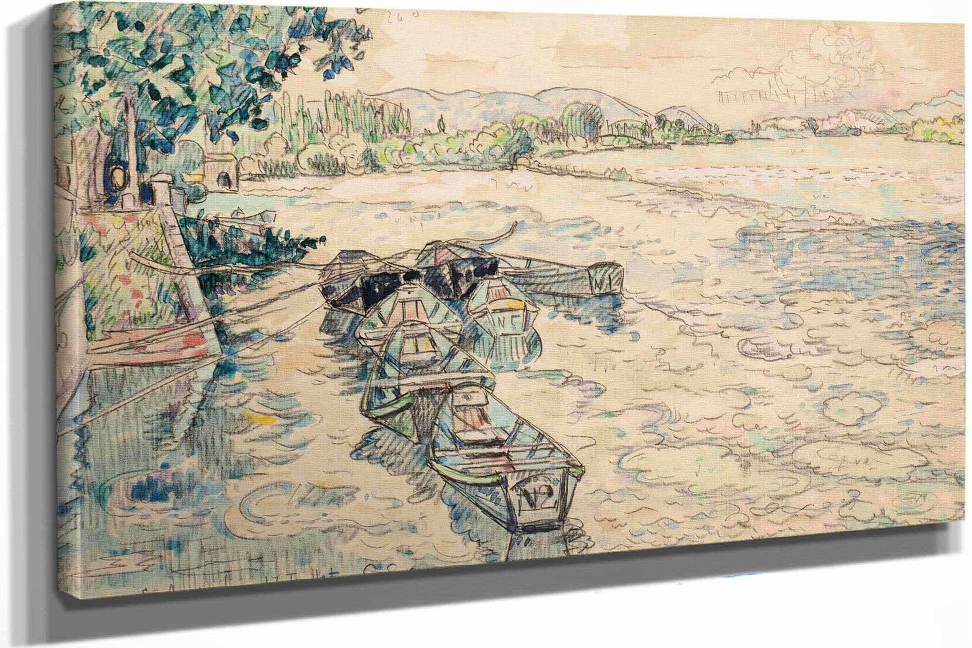 Bourg Saint Andeol by Paul Signac