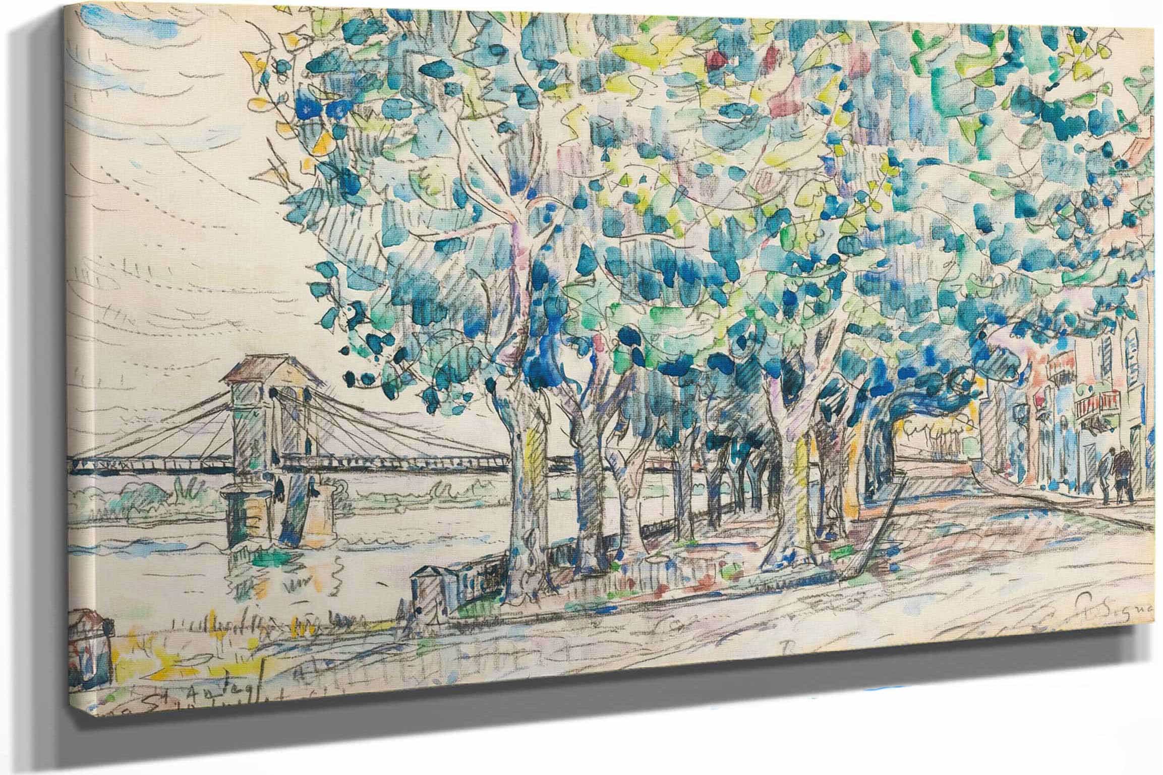 Bourg Saint Andeol by Paul Signac