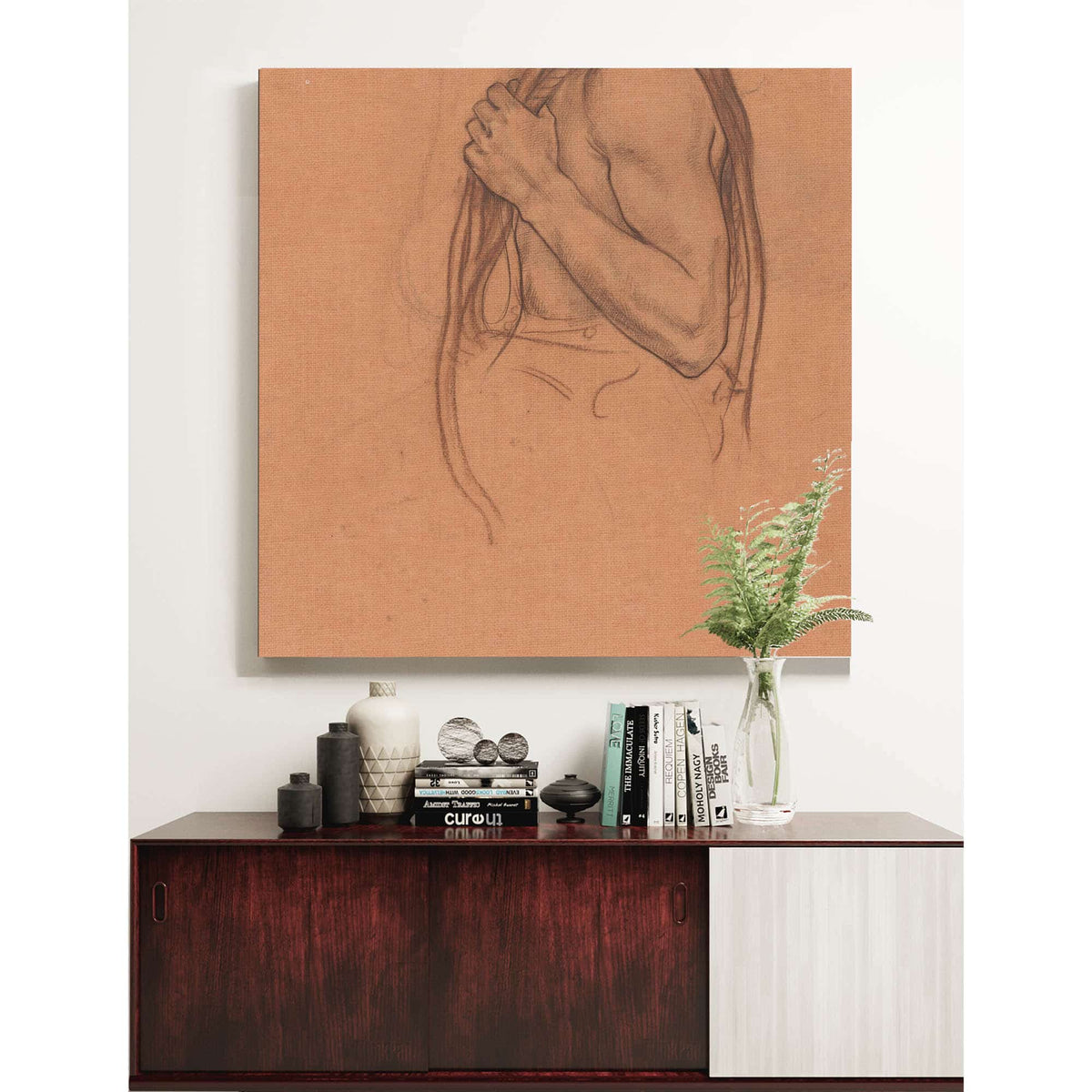 Bovenlichaam Van Een Man Met Touw Over Zijn Schouder  by Richard Nicolaus Roland Holst