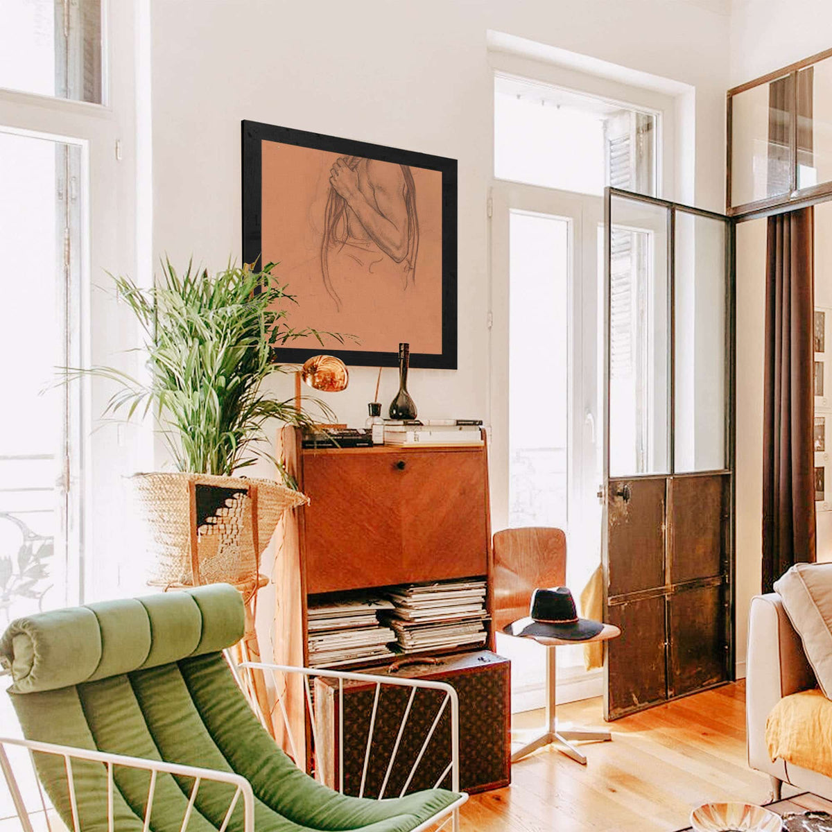 Bovenlichaam Van Een Man Met Touw Over Zijn Schouder  by Richard Nicolaus Roland Holst