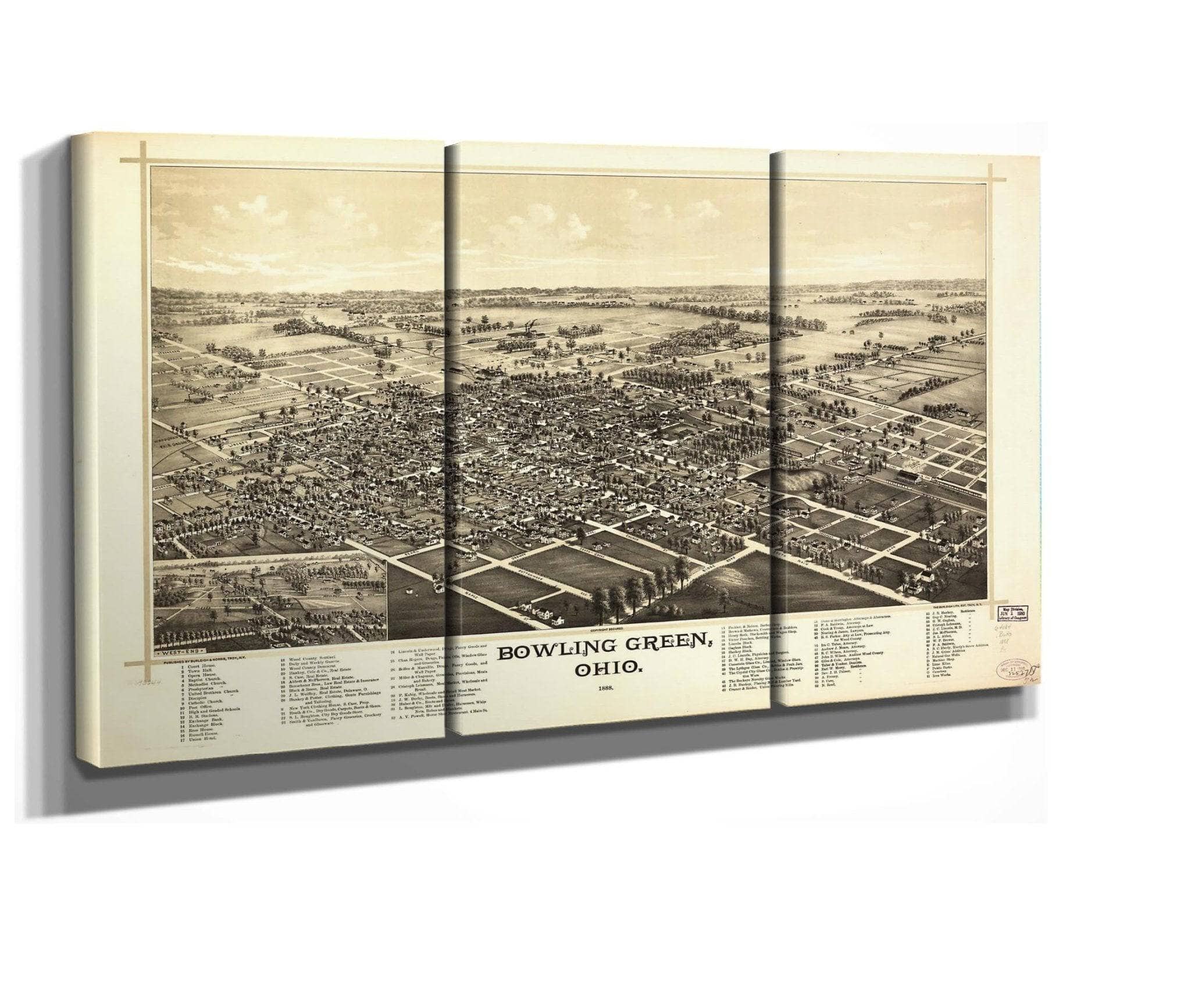 Bowling Green Ohio 1888  State Of Ohio
