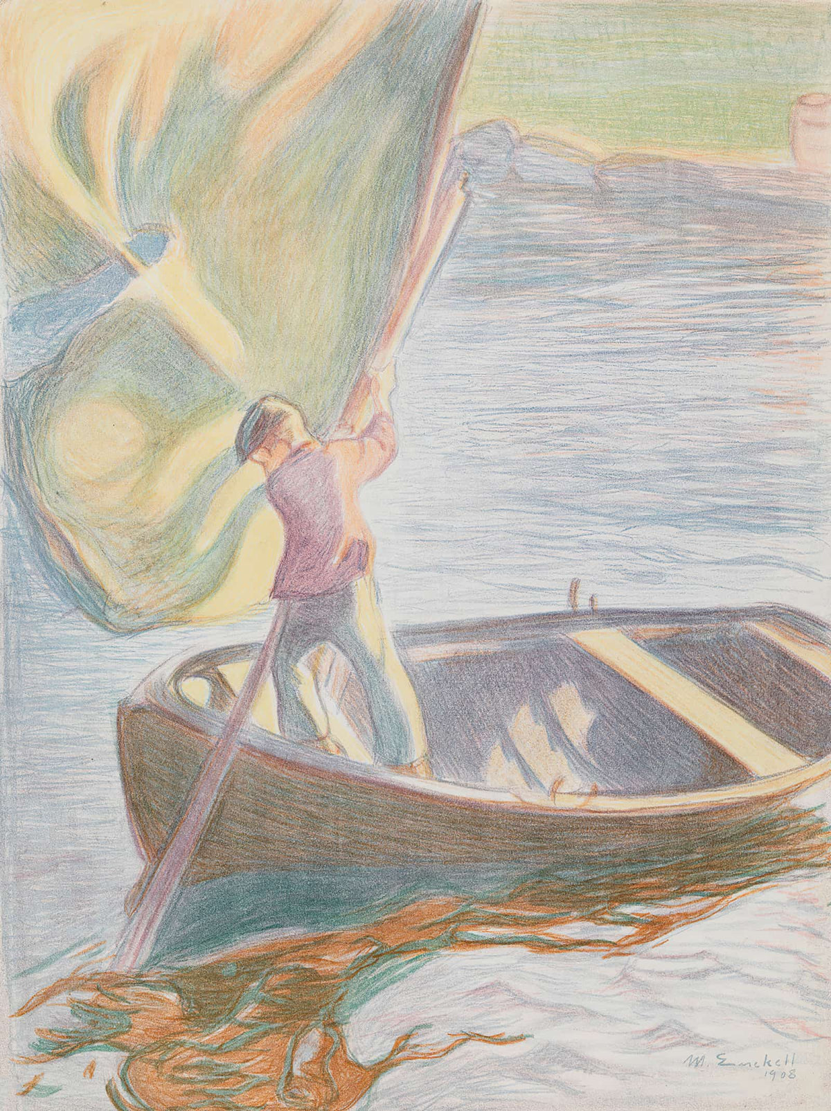Boy And Sail  by Magnus Enckell