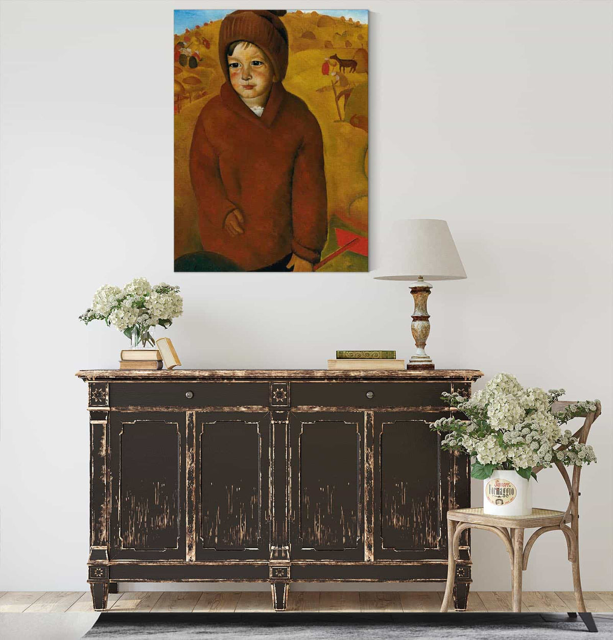 Boy At Harvest Time by Boris Grigoriev