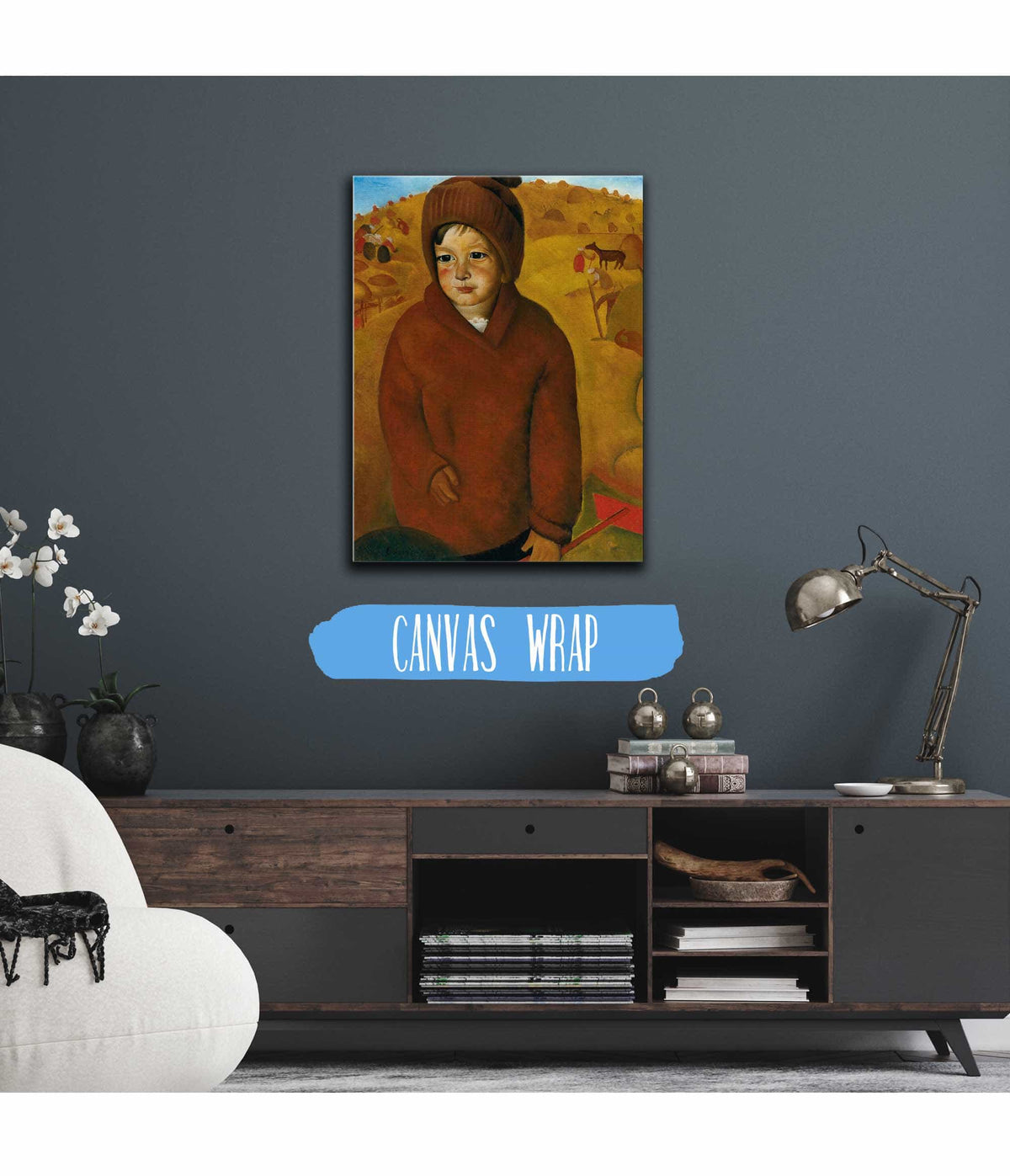 Boy At Harvest Time by Boris Grigoriev