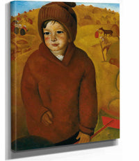 Boy At Harvest Time by Boris Grigoriev