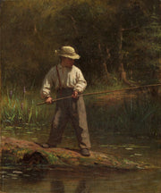 Boy Fishing S by Eastman Johnson