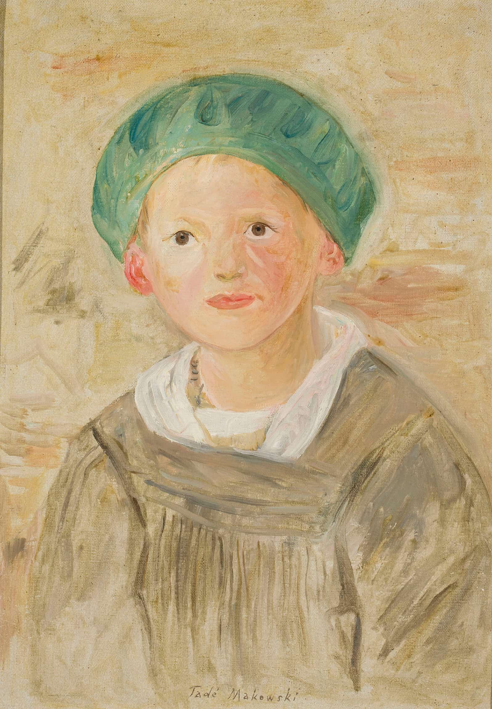 Boy In A Green Cap by Tadeusz Makowski