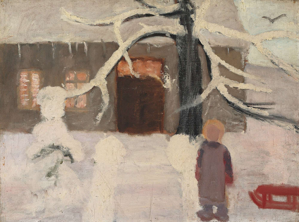 Boy In The Snow by Paula Modersohn Becker