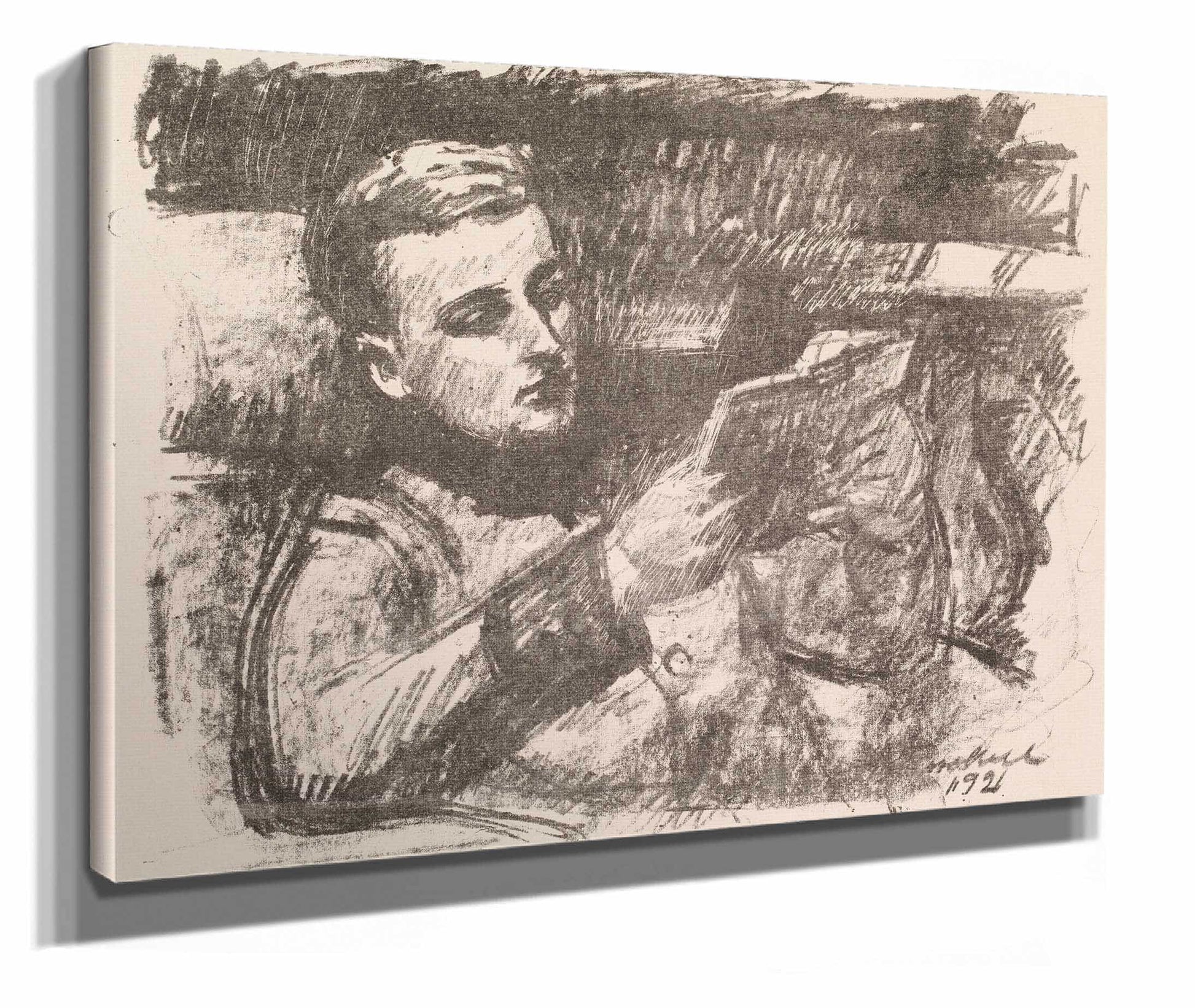 Boy Reading Jorgen Enckell by Magnus Enckell