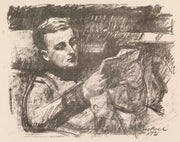 Boy Reading Jorgen Enckell by Magnus Enckell