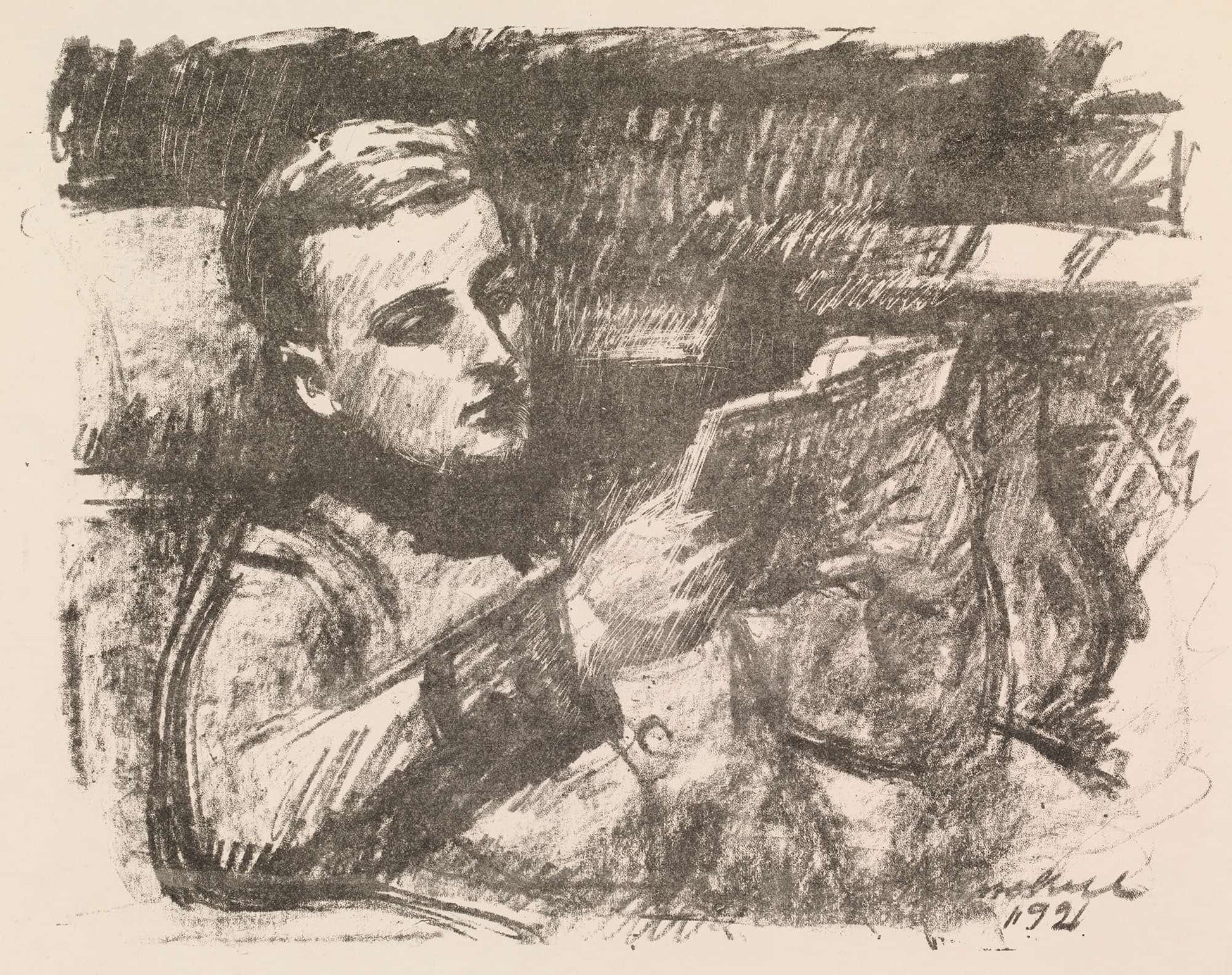 Boy Reading Jorgen Enckell by Magnus Enckell