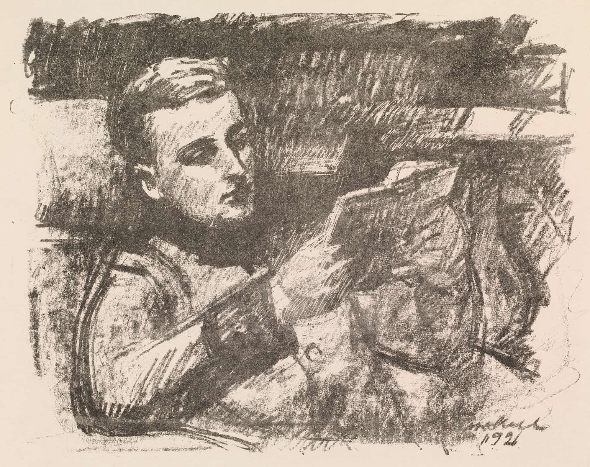 Boy Reading Jorgen Enckell by Magnus Enckell