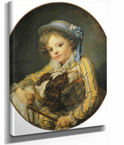 Boy With A Dog by Jean Baptiste Greuze