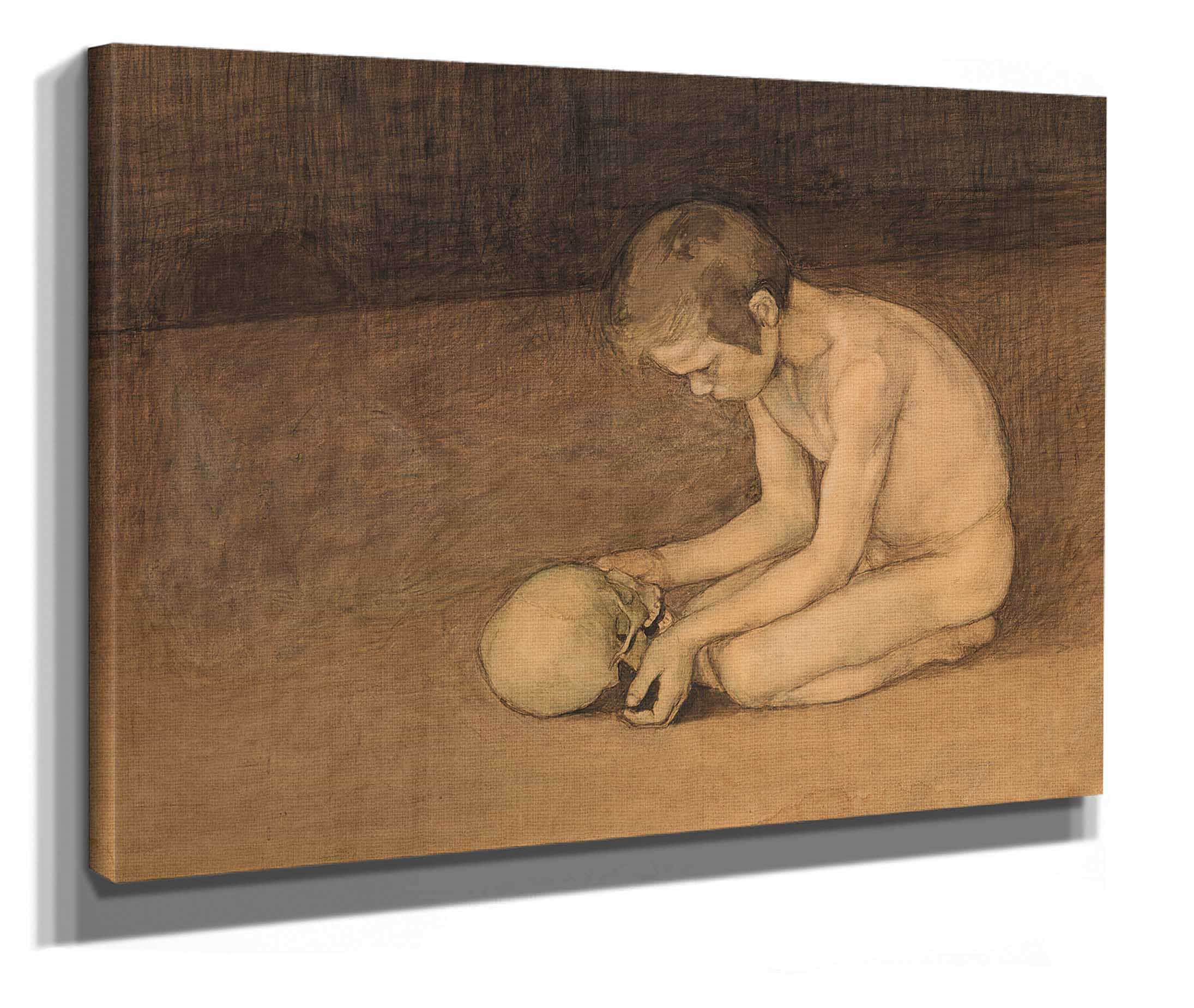 Boy With Skull by Magnus Enckell