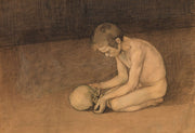 Boy With Skull by Magnus Enckell