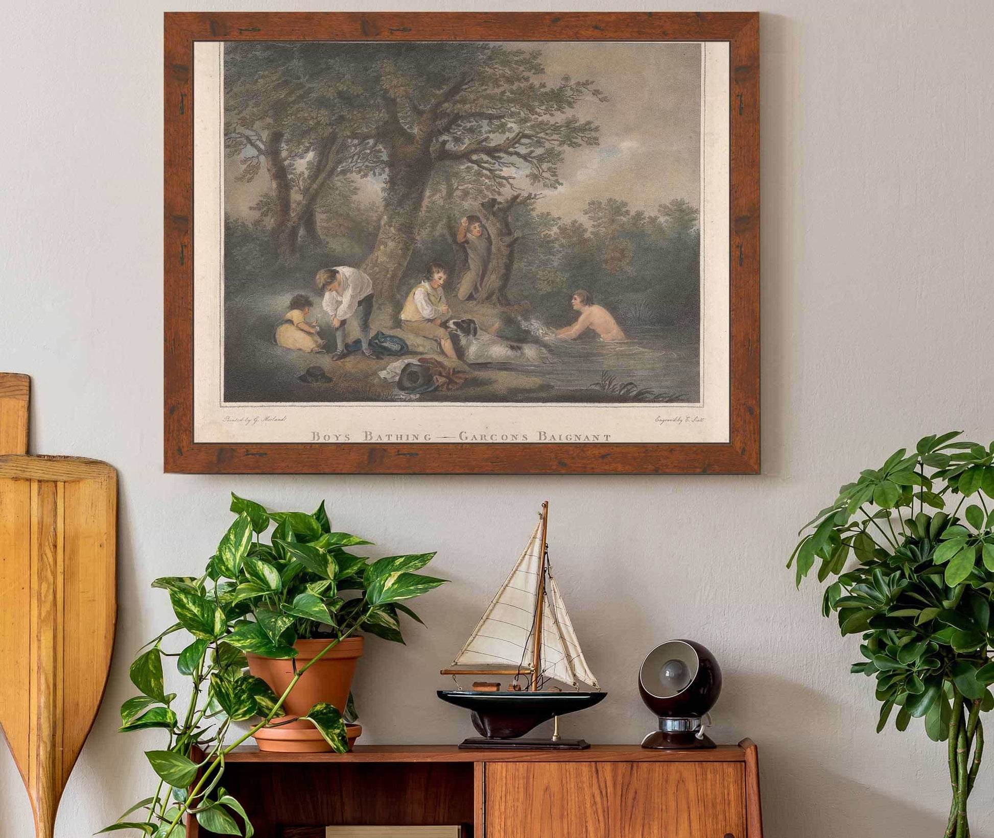 Boys Bathing by George Morland