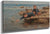 Boys Playing With Their Boat On A Rocky Shore By William By Marshall By Brown