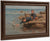 Boys Playing With Their Boat On A Rocky Shore By William By Marshall By Brown