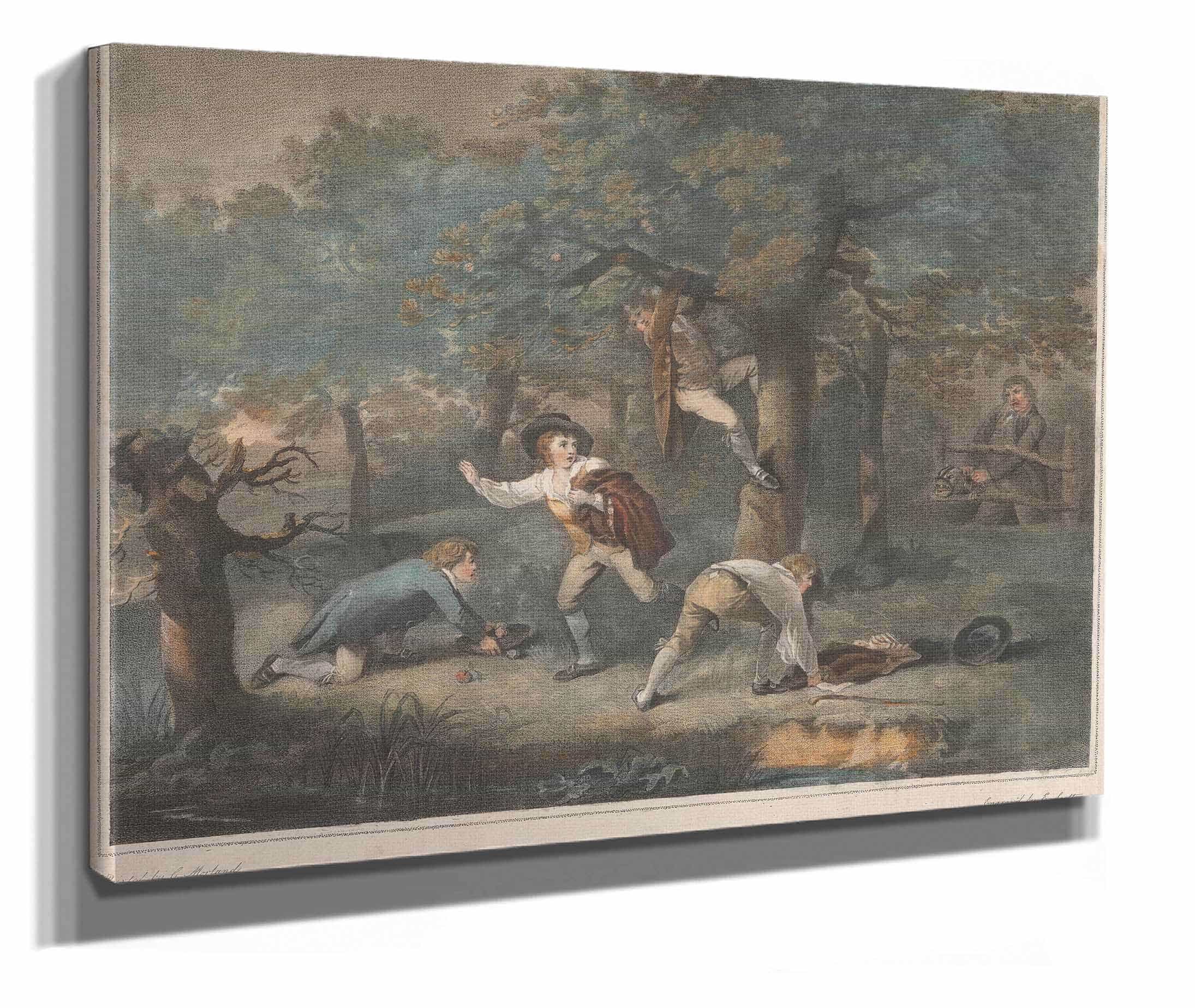 Boys Robbing An Orchard by George Morland
