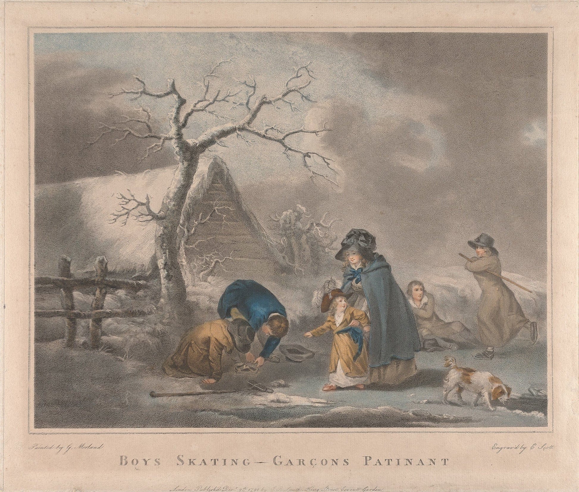 Boys Skating by George Morland