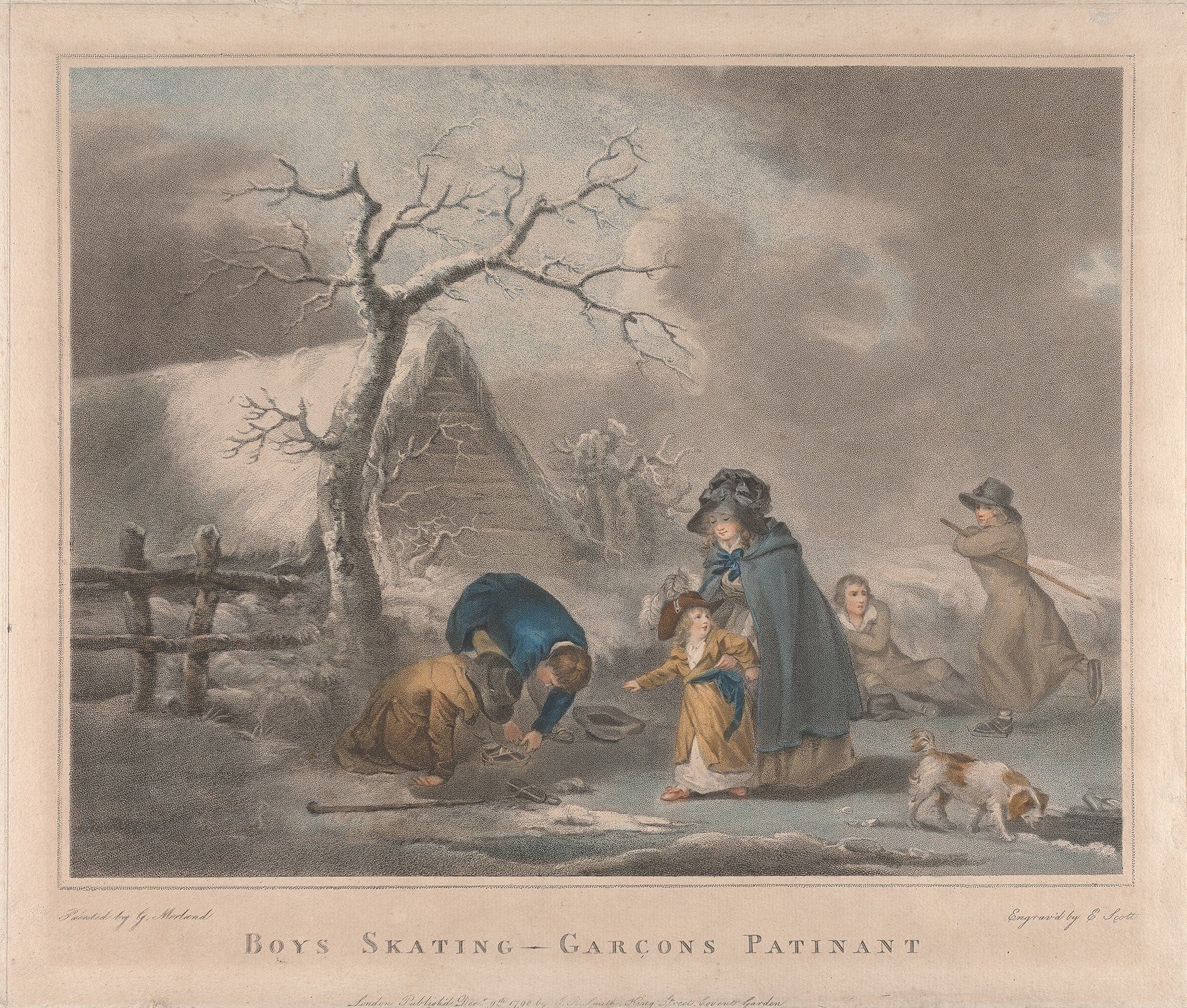 Boys Skating by George Morland