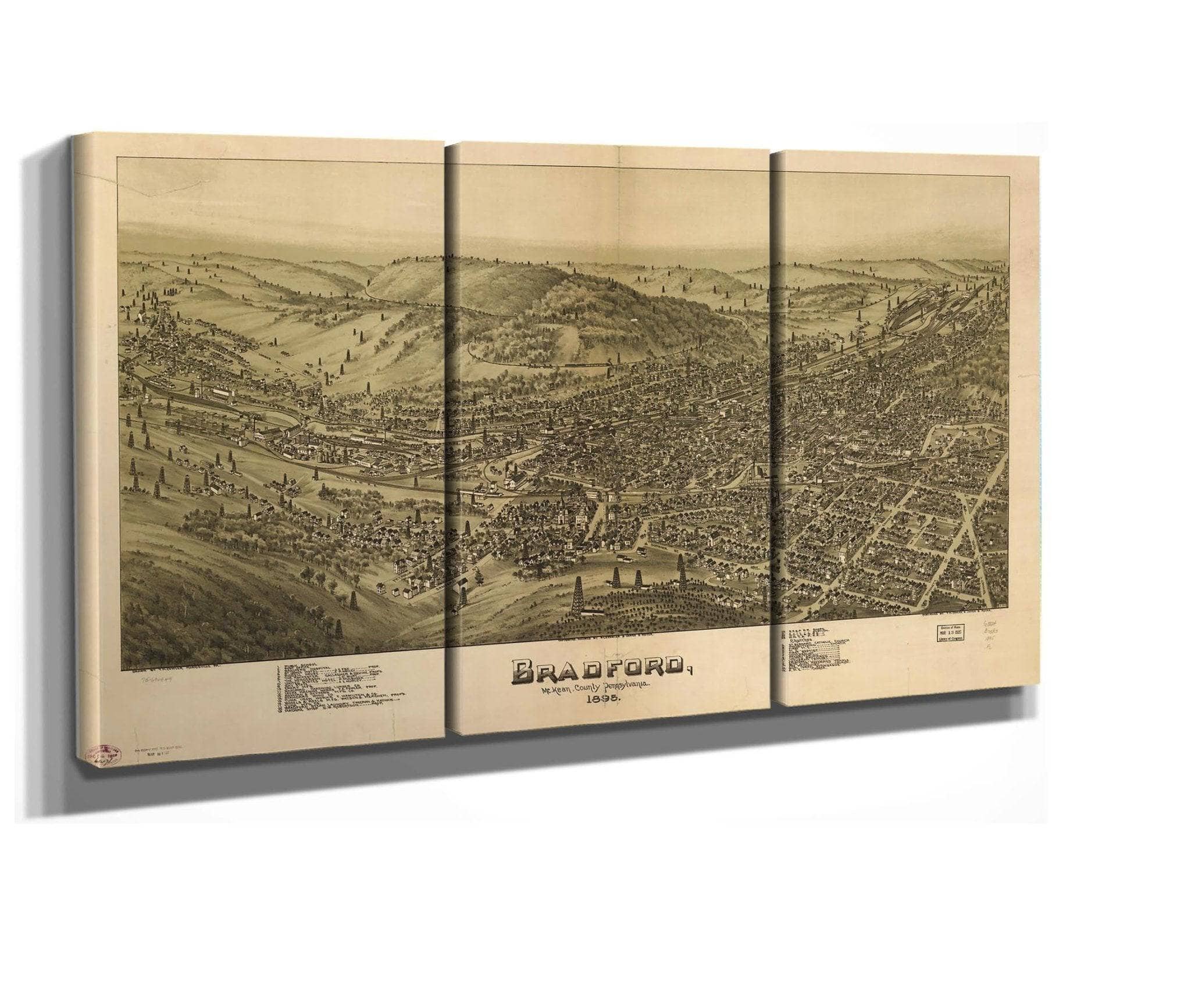 Bradford Mckean County Pennsylvania 1895  State Of Pennsylvania