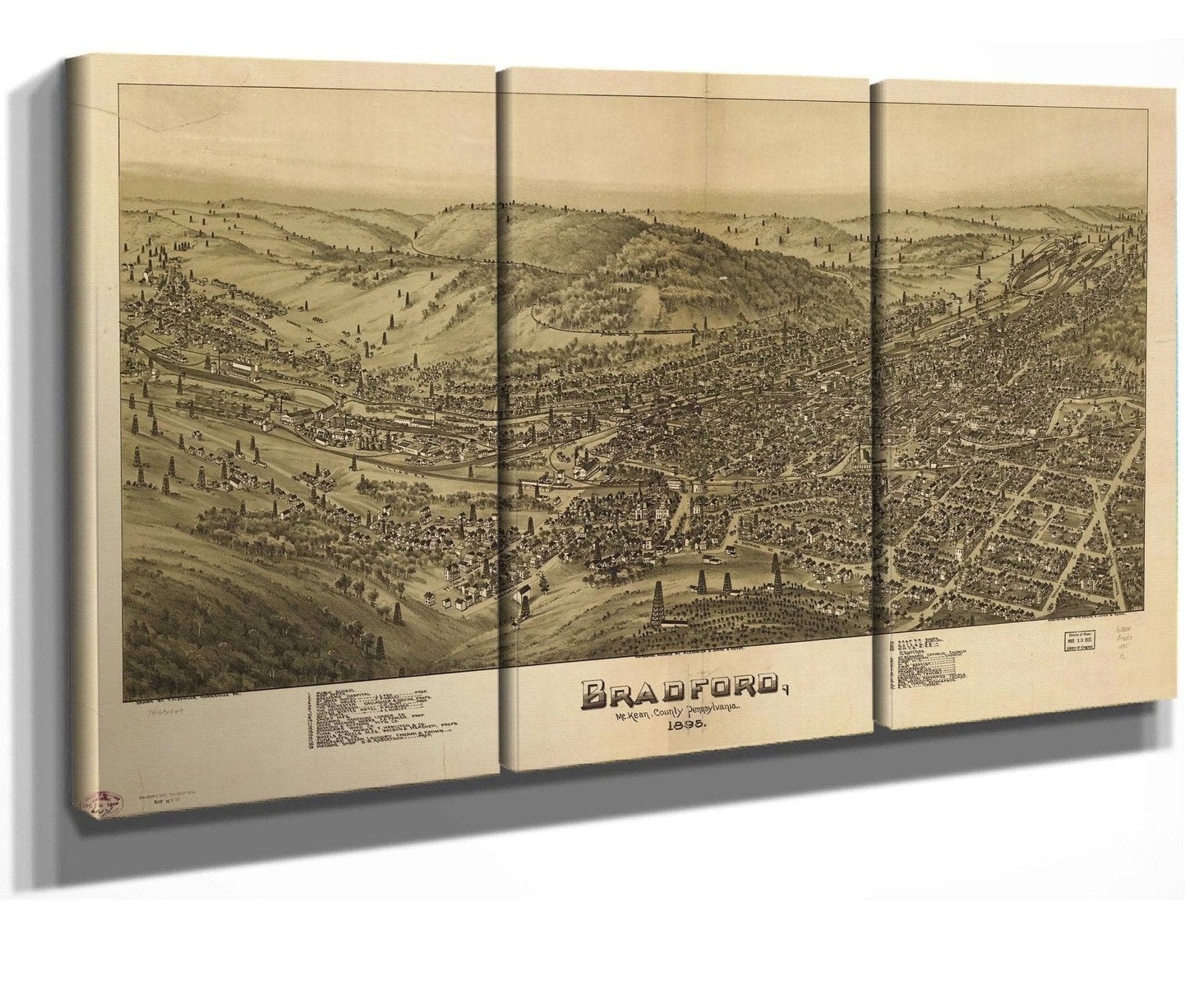 Bradford Mckean County Pennsylvania 1895  State Of Pennsylvania