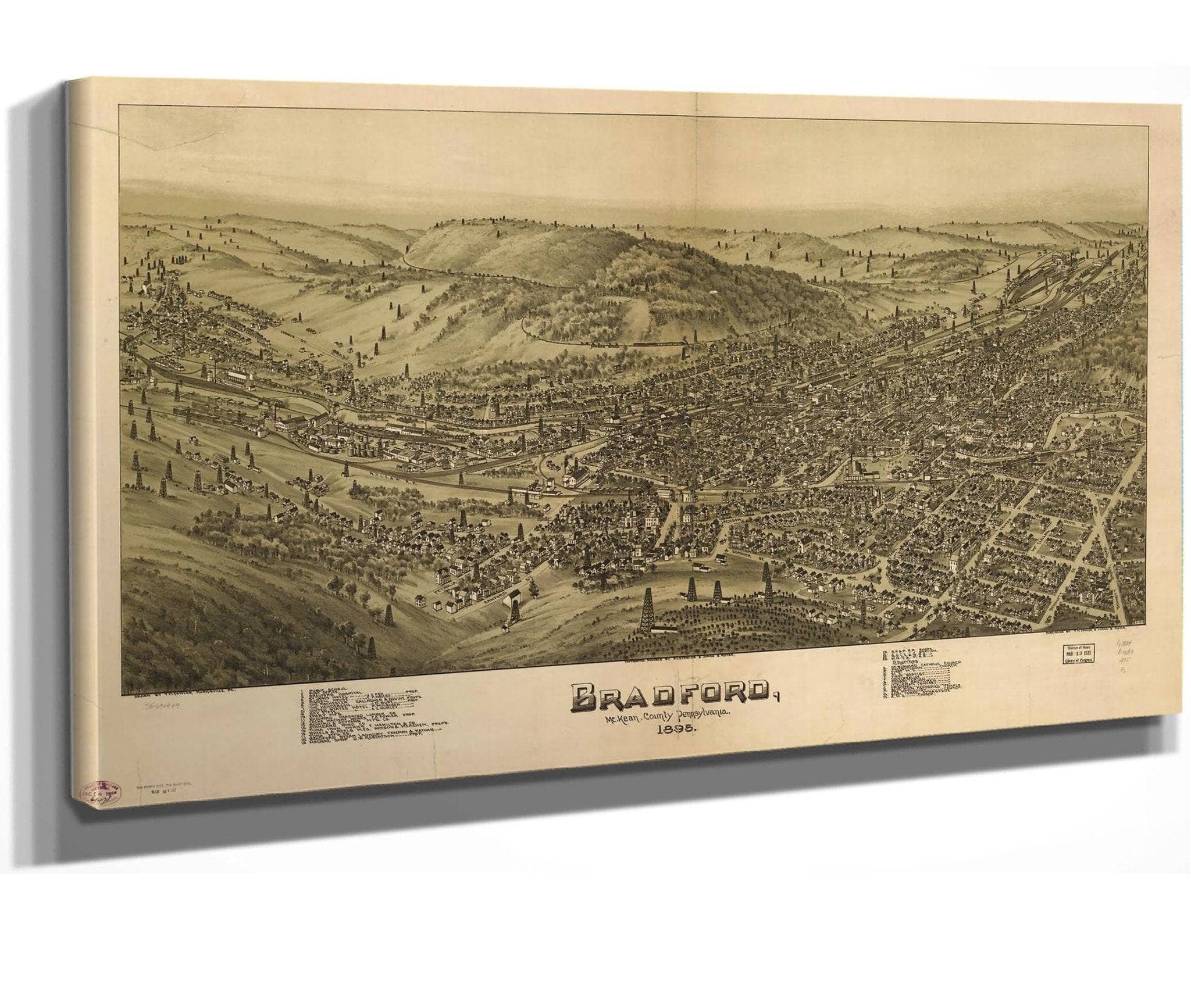 Bradford Mckean County Pennsylvania 1895  State Of Pennsylvania
