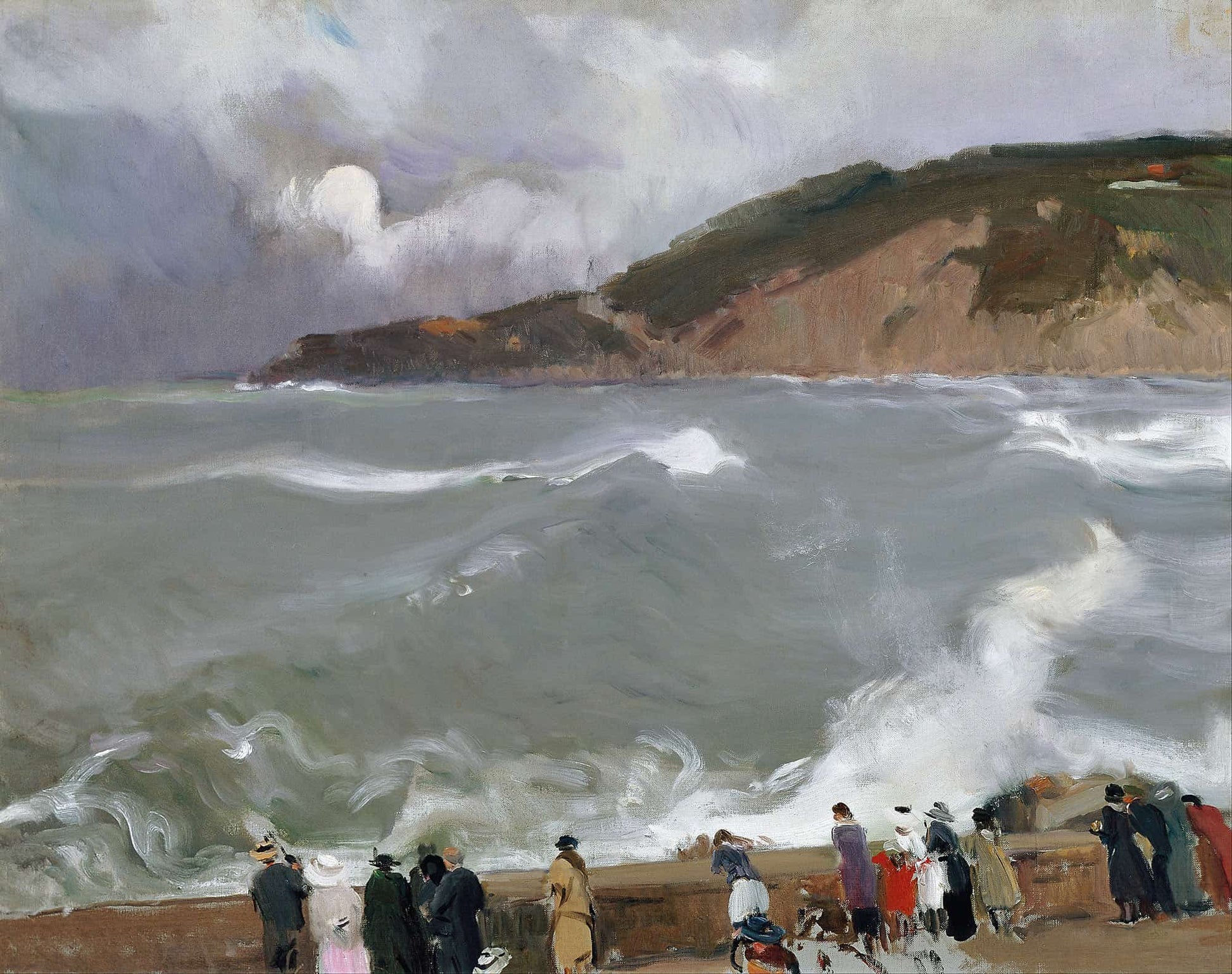 Breakwater San Sebastian by Joaquin Sorolla