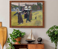 Breton Girls Dancingpont Aven by Paul Gauguin