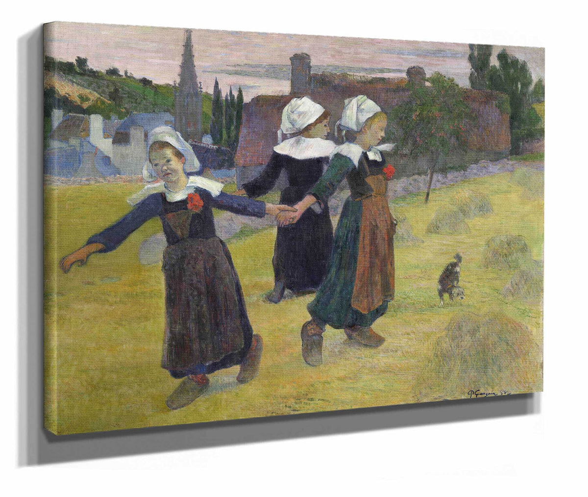 Breton Girls Dancingpont Aven by Paul Gauguin